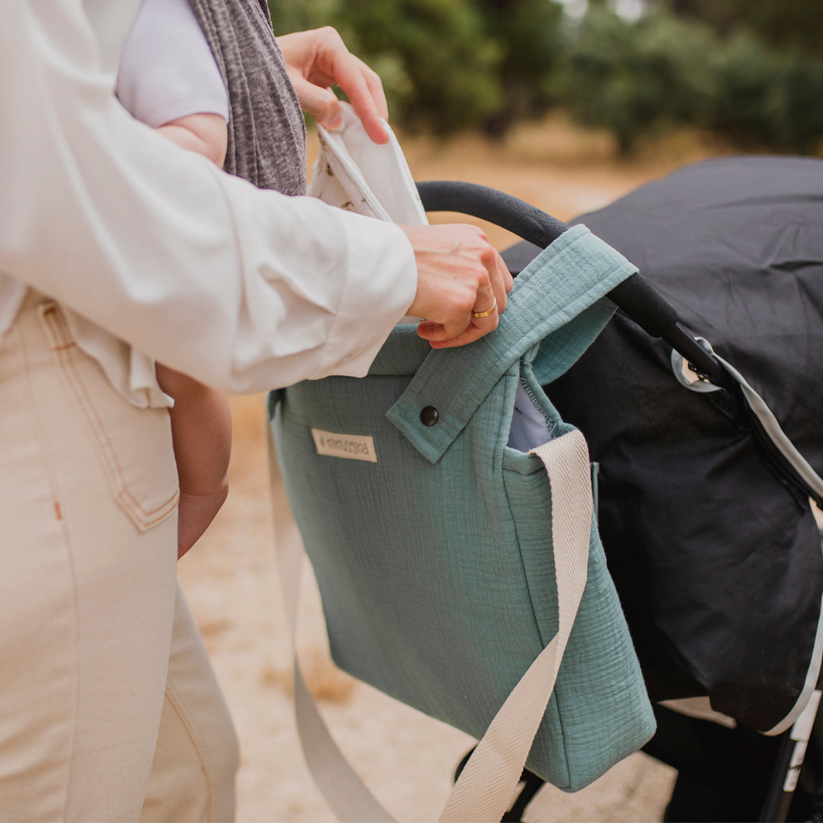 Bolso panera para carro bebé 35