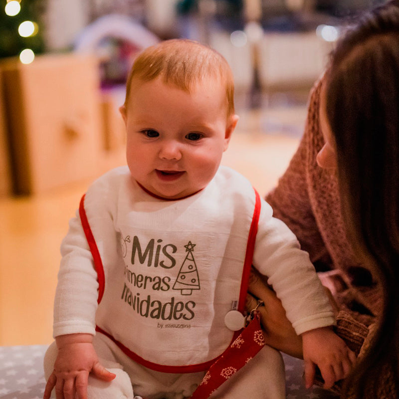 Babero Mis primeras Navidades