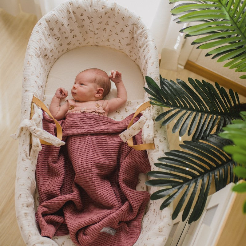 Moises bebe Mimuselina, Capazo mimbre con vestiduras 102