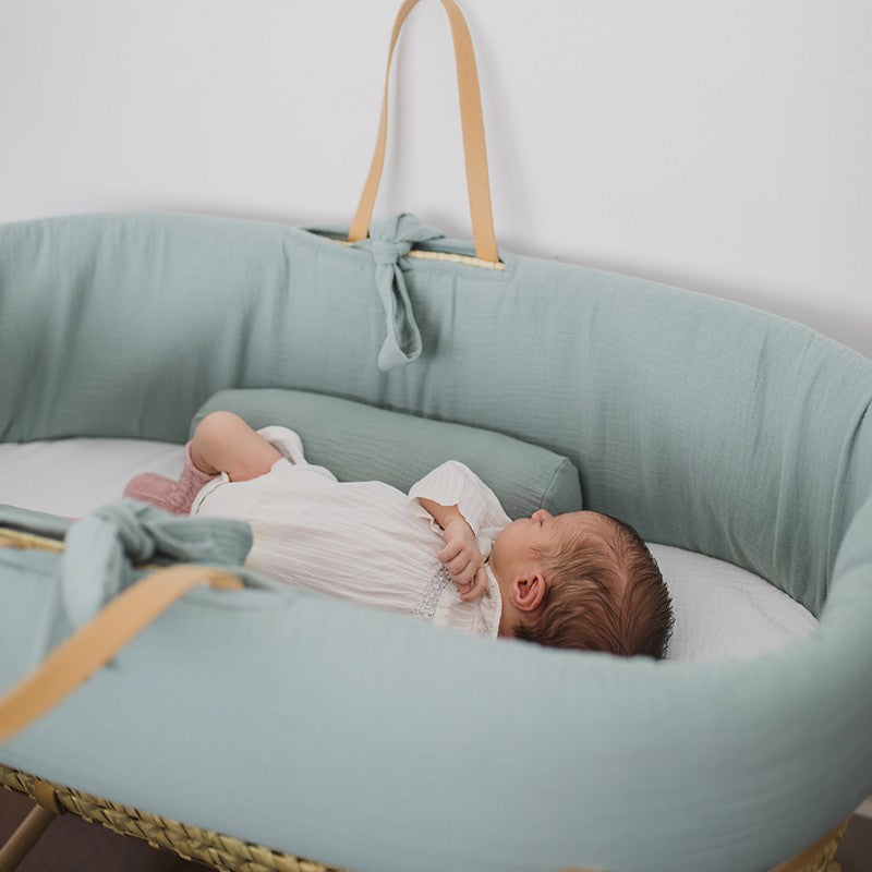 Moises bebe Mimuselina, Capazo mimbre con vestiduras 75