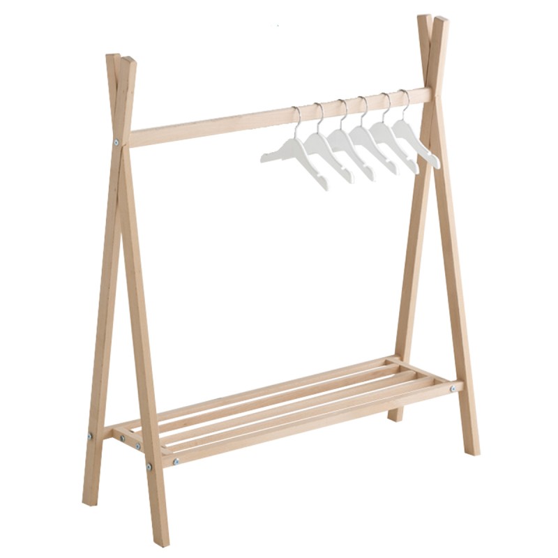 Perchero de madera infantil Montessori 1