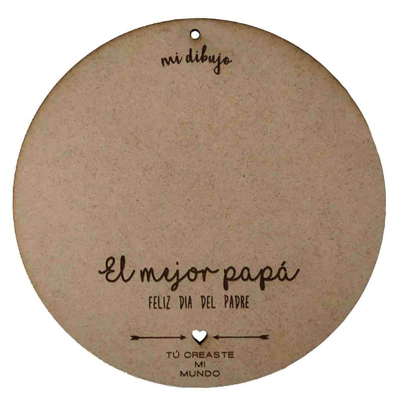 Recuerdo con huella bebé para el día del Padre 4