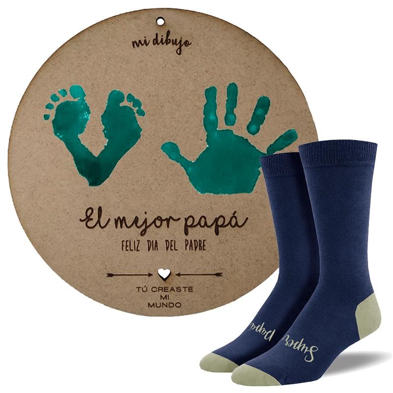 Recuerdo con huella bebé para el día del Padre 1