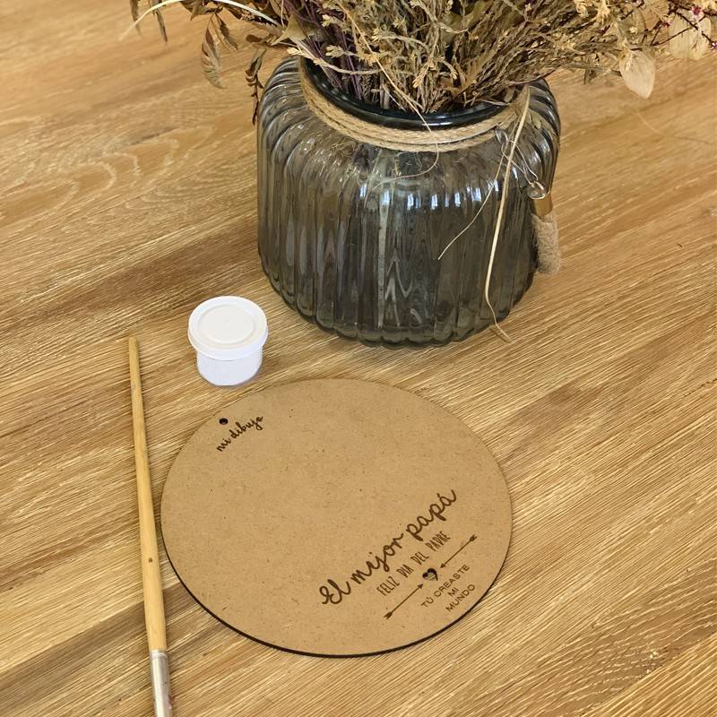 Recuerdo con huella bebé para el día del Padre 8