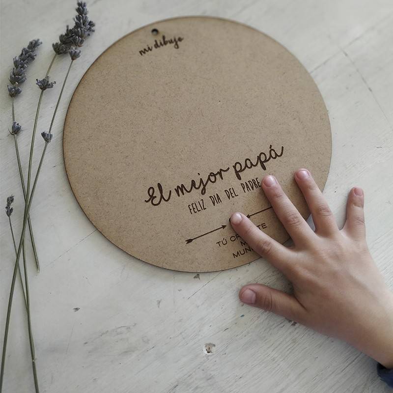 Recuerdo con huella bebé para el día del Padre 5