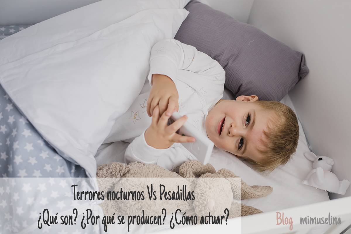 terrores nocturnos y pesadillas en bebés y niños