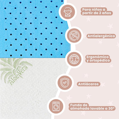 Almohada Aloe Vera para Bebé