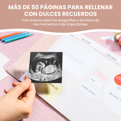 Diario de embarazo para guardar tus recuerdos
