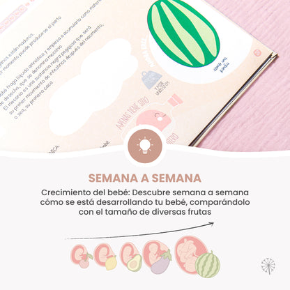 Diario de embarazo para guardar tus recuerdos