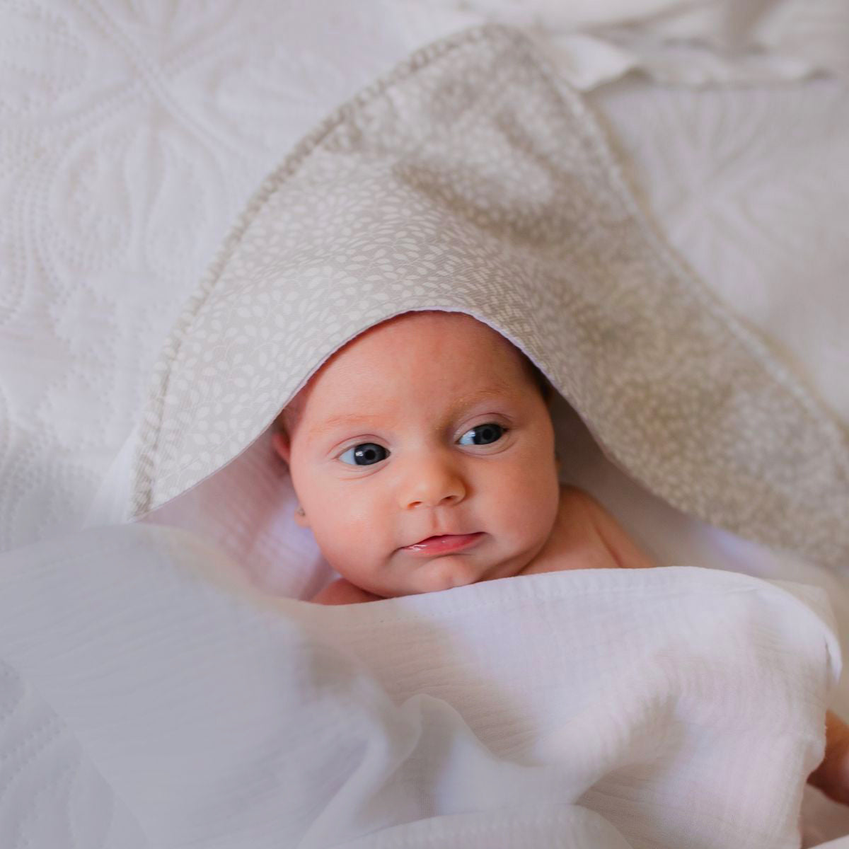 Muselinas de bebé en algodón multicolor estampado (x3) MALAGA