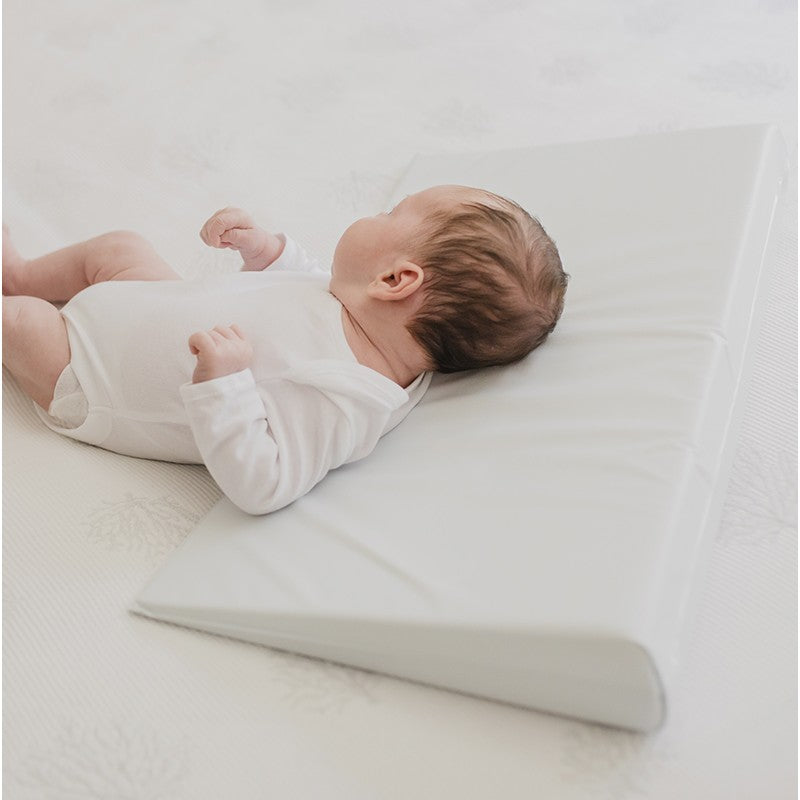 Cuscino inclinato neonato posizionamento cuscino antireflusso per bambini  cuscino antiscivolo in poliestere e panno antiscivolo
