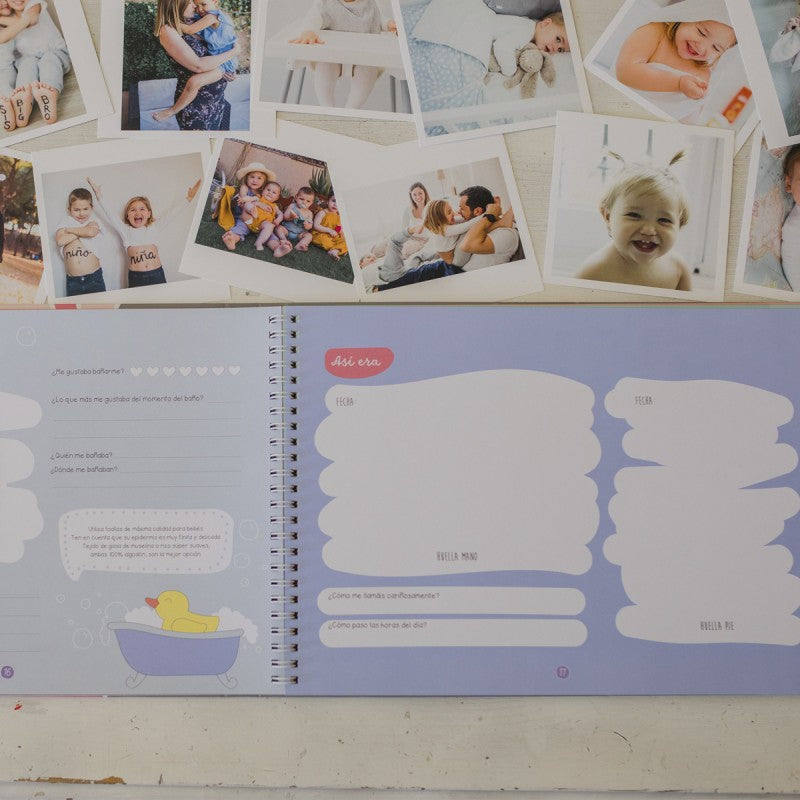 El libro de recuerdos del primer año del bebé - detallesconmimo