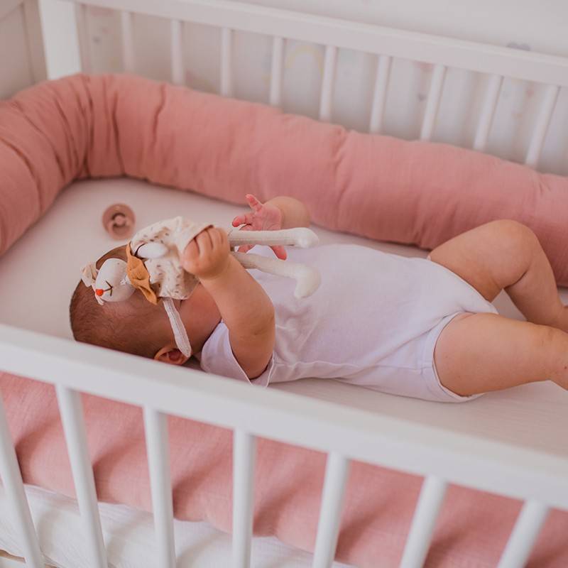Cama Infantil Cojin Rulo 90 Cm Reductor Cuna Bebe Juego De Ropa De