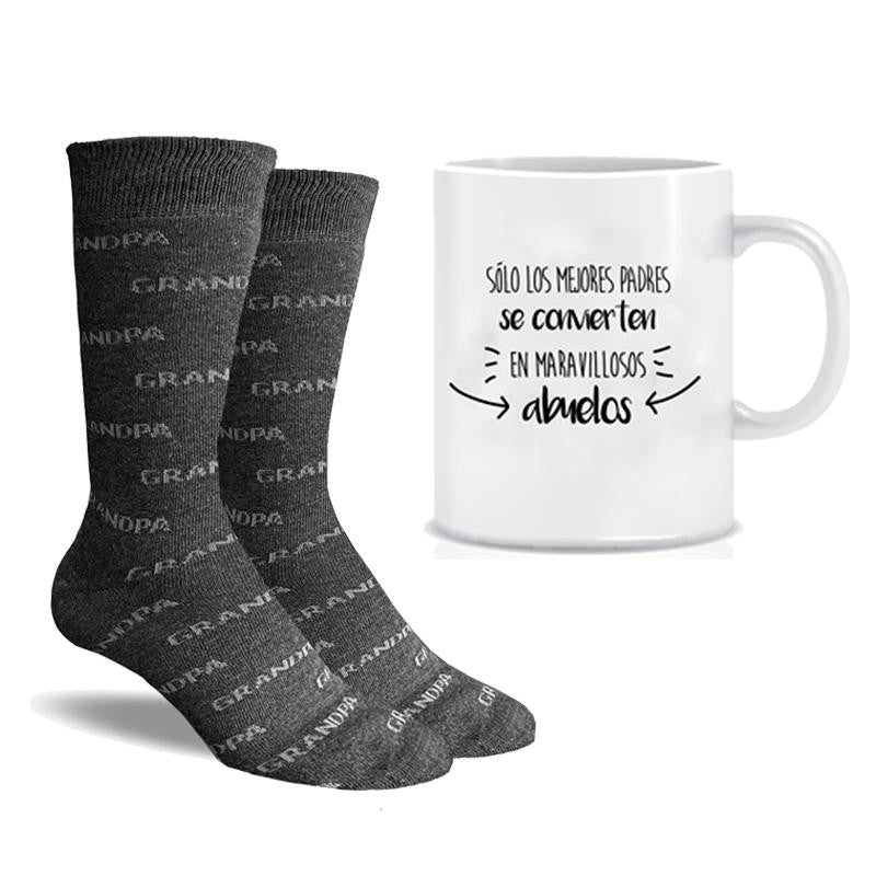 Taza Abuelos + Calcetines GRANDPA